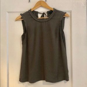 J.Crew olive green sleeveless top - sz 0